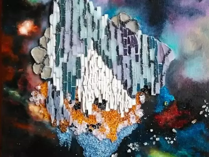 Cosmos et des poussières