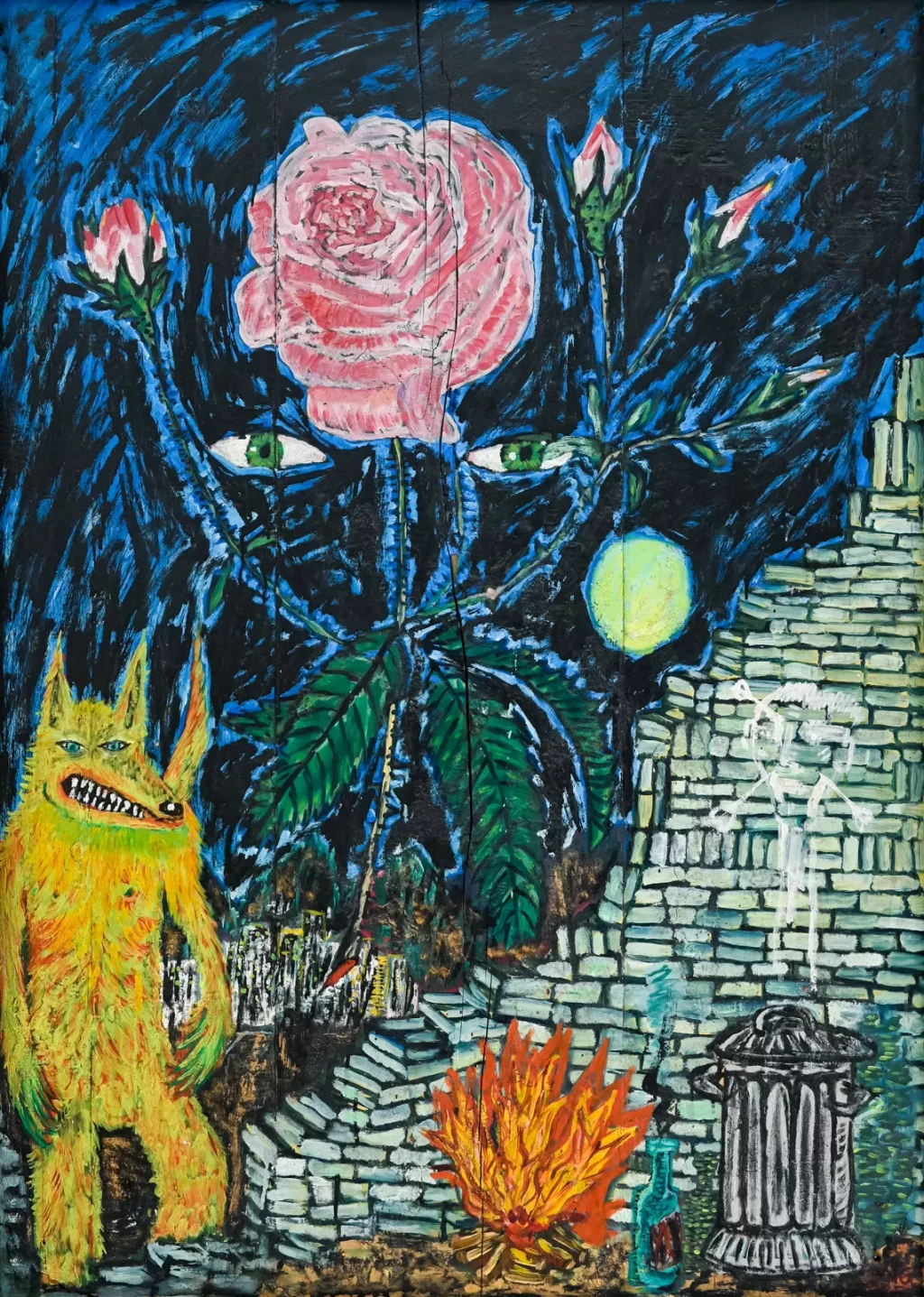 Peter Doig - Chien froid - Galerie Serventi - Baratin