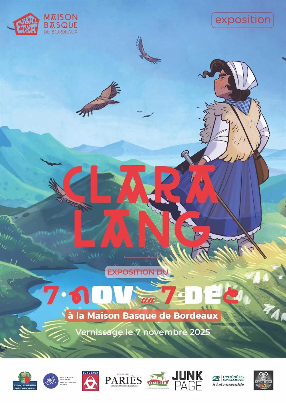 Voyages, légendes et Pays Basque - les illustrations poétiques de Clara Lang - Vénissieux Bordaleko Euskal Etxea - Bordeaux