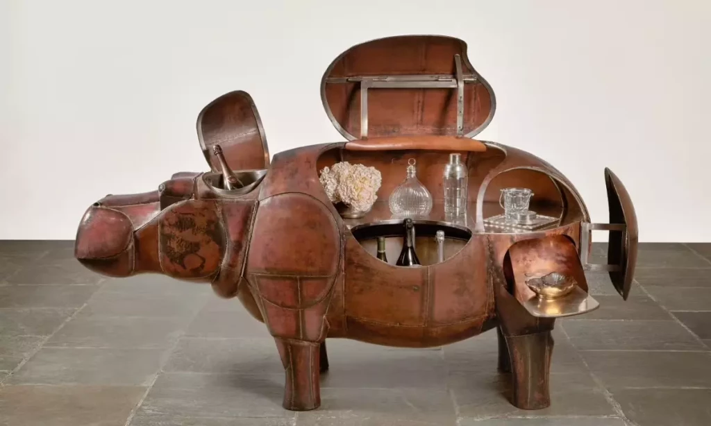 François-Xavier Lalanne, Hippopotame Bar, pièce unique, 1976.