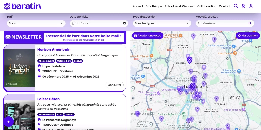 expothèque , les expositions, à voir à Toulouse - baratin