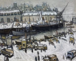 charles-malle-les-quais-le-portel-65-x-81-cm