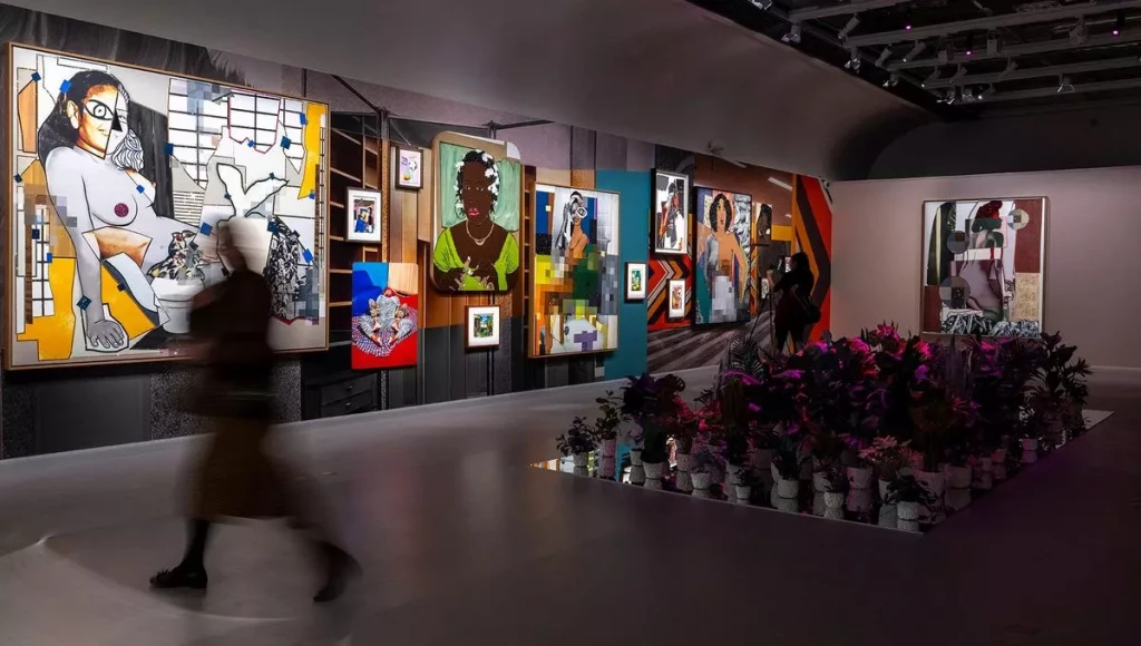 Vue de l’exposition « Mickalene Thomas, All About Love », au Grand Palais, Paris - © Didier Plowy pour le GrandPalaisRmn, 2025
