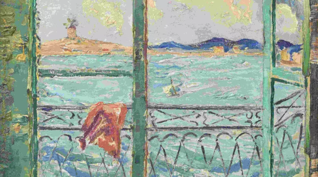 Alexis Gritchenko (1883 - 1977) "Ibiza, vue de la fenêtre" Huile sur panneau, 1935 Collection privée, Royaume-Uni